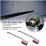 The Lord of the Tools 2 Paires Balais de Charbon Moteur 10x6x6mm Contenant du Cuivre pour Lève-vitre d'essuie-Glace Ventilateur 
