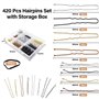 Inclure 160 Pince Chignon + 160 Epingle a Cheveux en U + 100 Petit Elastique Cheveux