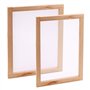 Luter 2PCS Moule de Fabrication de Papier en Pin Bois