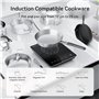 COOKNANO Induction Cooktop Hot Plate, 2000W Single Induction Hob with 9 Power Levels and 8 Hour Timer, Sensor Touch Button Contr