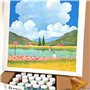 Artecho Ensemble de peinture acrylique 48 couleurs de 59 ml avec 10 pinceaux, fournitures de base de peinture acrylique pour boi