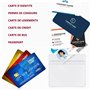 DERAYEE 20pcs Porte Badge en PVC avec Clips,Transparent et Étanche pour Protege Carte d'Identité et Carte d'Étudiant etc.