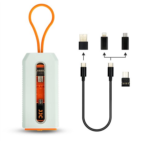 Ensemble de 4 convertisseurs de câble de données USB C avec étui de rangement de voyage