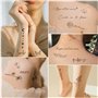 GEBETTER 6Feuilles Tatouage Temporaire Italien Autocollant Tatouage Ephémère Etanche pour Garçon Fille