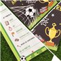 GEBETTER 12Pcs Carte Invitation Anniversaire Thème Football pour Garçon Fille Enfant Fête Anniversaire