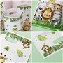 40PCS Sacs Cadeau Jungle Animaux Pochette Bonbon Sac Emballage Cadeau Sachet Biscuits Dragée pour Anniversaire Baby Shower Fête 