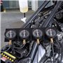 Uten Testeur de Pression de Carburant, 4pcs Jauges à Vide de Synchronisation de Carburateur sur Plaque Fixe pour Voiture Automob