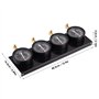 Uten Testeur de Pression de Carburant, 4pcs Jauges à Vide de Synchronisation de Carburateur sur Plaque Fixe pour Voiture Automob