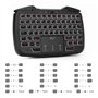 Rii Mini Clavier sans Fil 2.4 GHz - Touchpad Ergonomique pour PC, Raspberry Pi, Android TV
