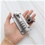 Create idea Lot de 2 verrous de verrouillage à combinaison à 4 chiffres sans clé avec vis anti-inviolation pour portail en bois 