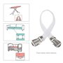 Create idea 3pcs Clips pour Housse de Planche à Repasser Attaches Élastiques pour Housse de Repassage Sangles Réglables Pince d'