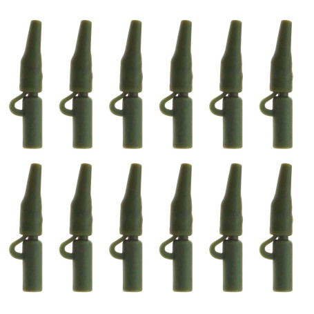 Create idea 100pcs Kit de Matériel de Pêche à la Carpe Clips de Sécurité Housses de Carpe Manchons Anti-enchevêtrement Émerillon