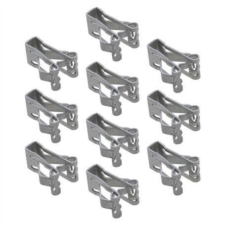 The Lord of the Tools 10pcs 17mm Véhicule Intérieur Rembourrage Retenue en Métal Garniture Panneau Doublure Clips Accessoires de