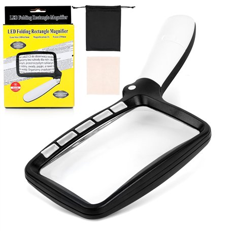 AiQInu Loupe de Lecture Rectangulaire