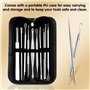 AiQInu 10 Pièces Extracteur Point Noir, Dissolvant de Points Noirs, Comedons en Acier Inoxydable & Outil Nettoyage Bouton, Acces