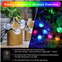 Guirlande Lumineuse Exterieure,18M 100 LED Guirlande Solaire Exterieur,8 Modes IP65 Étanche Lumiere Solaire Exterieur,Guirlande 
