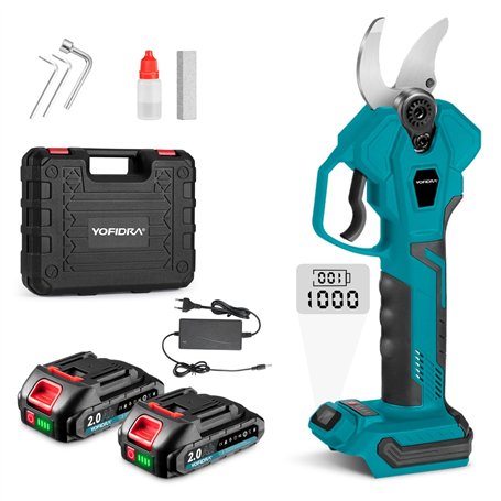 Yofidra Sécateur Électrique Sans Fil - Diamètre de Coupe 30 mm