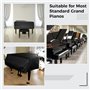 WOOLUCK® Housse imperméable pour piano à queue, Résistant à l'humidité et anti-poussière Housse de protection pour piano, 160cm