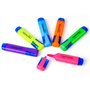 DERAYEE Highlighter Surligneurs, 6PCS Surligneur Fluo Pailleté- Coloris Assortis
