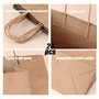 SULOLI 24pcs Sac en Papier Kraft，Marron Sac Cadeau avec Poignée Cadeaux en Papier Petits Sacs de Transport pour Noël Mariage Sho