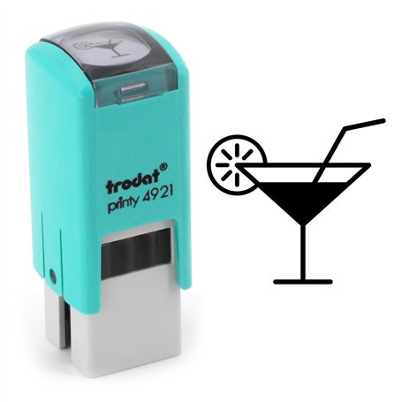 Tampon Cocktail | Cachet encreur carte de fidélité | 11mm | Bar et restaurant | Cocktail ink stamp