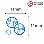 Tampon pétanque | 11mm | Cachet encreur carte de fidélité jeu de boules| Petanque ink stamp