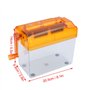 Yadoo Destructeur de Documents Manuel | Mini Déchiqueteuse à Main pour Papier A6/A4 Pliées | Outil de Coupe de Papier pour Burea