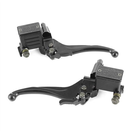 Akozon Paire D'embrayage Hydraulique 22mm Pompe de Frein Avant/arrière Supérieure Gauche/droite Avec Poignée de Verrouillage de