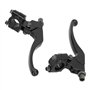 Kit Levier d'embrayage Levier Frein Moto 7/8" Universel de 22 mm, 1 Paire de Ensemble Poignée Leviers d'embrayage Pompe Supérieu