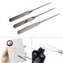 3pcs Spatule de Maquillage de Mélange Cosmétique D'acier Inoxydable, Outil de Spatule de Tige D'agitation D'art D'ongle pour L'u