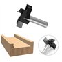WSOOX 12mm Tige CNC Routeur Bits, Fraise à bois raboter outil de travail du bois, Embouts de fraisage CNC pour planche à bois