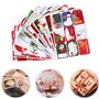 MQIAN 216 Pièces Stickers Étiquettes de Noël Stickers Étiquettes de Cadeaux Auto-Adhésives pour la décoration de Noël Emballage