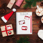 MQIAN 216 Pièces Stickers Étiquettes de Noël Stickers Étiquettes de Cadeaux Auto-Adhésives pour la décoration de Noël Emballage