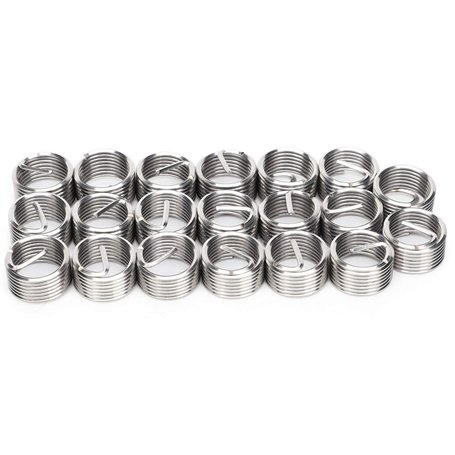 Lot de 20 Inserts Filetés Filetés Kit de Manchons de Réparation de Filetage M12 X 1