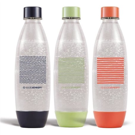 Bouteilles SODASTREAM - Fuse Edition Limitée - Pack de 3 bouteilles 1L - Sans PFAS