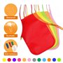 KNEWMART Blouses et tabliers d'artistes pour enfants,12 Pièces Enfants Artistes Tabliers Imperméable Tissu Tabliers Peinture Des