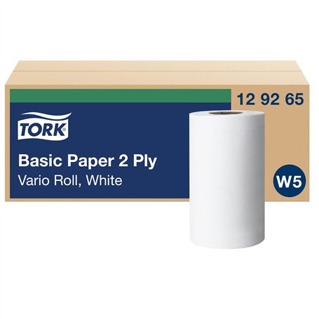 Tork Papier d'Essuyage Basic Vario Rouleau blanc W5