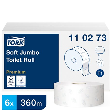 Tork Papier Toilette Jumbo doux blanc T1