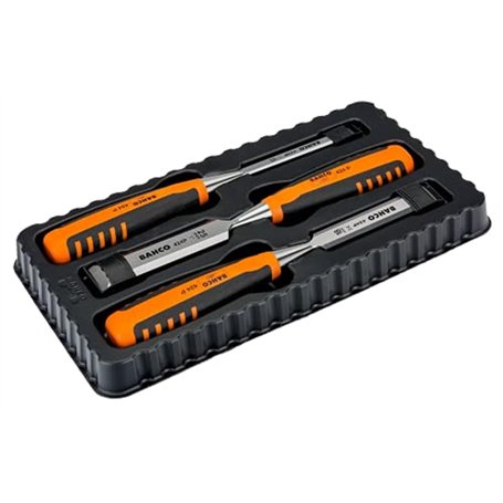 Bahco 424P-S3-Eur Lot de 3 ciseaux à bois (Import Grande Bretagne)