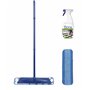 Bona - Kit Nettoyage Sol Pour Sols Durs - Balai Microfibre + 1000 ml Nettoyant Pour Sols Durs + 1 Pad en Microfibre