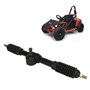 Crémaillère de direction ,assemblage d'arbre de direction universel poli résistant à la rouille 430 mm 30T pour VTT pour kart po