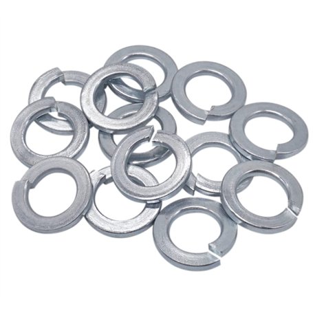 Lot de 100 rondelles à ressort DIN 127 M12 - Rondelles métalliques - Rondelles à ressort fendues (100