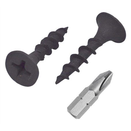 (Lot de 300 vis) Vis en acier au carbone phosphaté noir pour cloison sèche 3