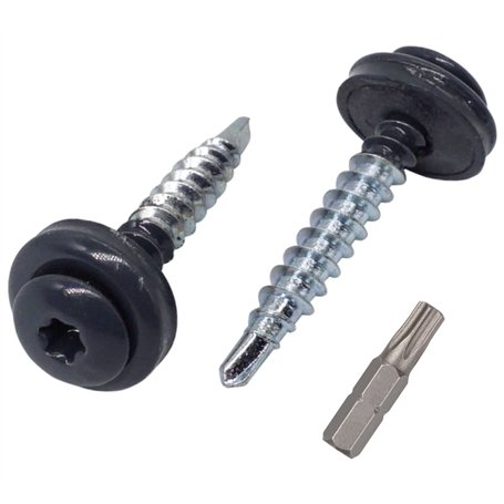 Marcopol Lot de 60 vis Torx en métal pour toiture - 4