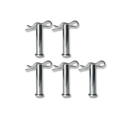 Boulons à changement rapide Werhe® 5 pcs. pour foreuses de terre. Verrou de sécurité à goupille fendue. Fabriqué en acier à ress