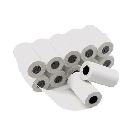 Enpack EC Cash Lot de 50 rouleaux de papier thermique pour lecteur de carte EC - 57 mm x 9 m x 12 mm - 57 x 30 x 12 mm - 57 x 30