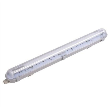 Kit de Réglette LED étanche + Tube Néon LED 60cm T8 9W - Unité/Blanc Froid 6000K - 8000K