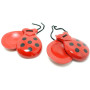 1 paire de petites cagoules rouges et noires taille pour les petits