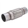 Flexible Pour Echappement, Tuyau flexible d'échappement tube d'échappement tressé 2,5 x 10 pouces pour voitures, véhicules tout-