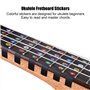Astibym Ukulele Note Sticker, Ukulele PVC Fretboard Stickers Facile à maîtriser Remplacement adhésif Durable Non Dommages pour l